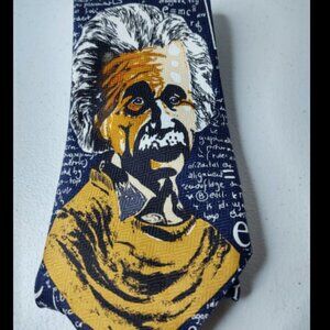 Rene Chagal Albert Einstein Polyester Men's Dress Tie (K1)